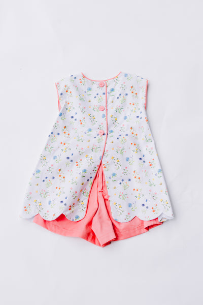 Summer Floral Bloomer/Short Set