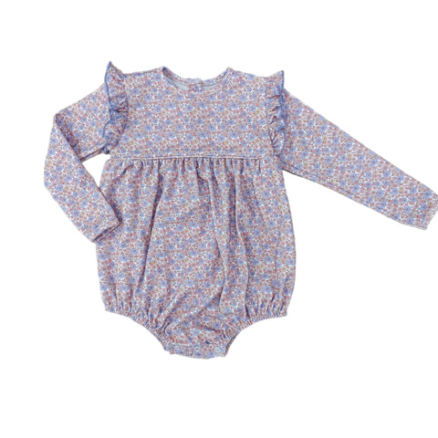 Purple Floral Knit Dress
