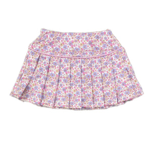 Purple Floral Tennis Skirt