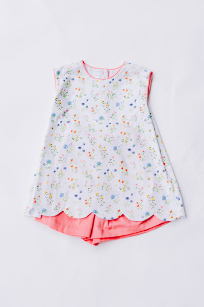 Summer Floral Bloomer/Short Set