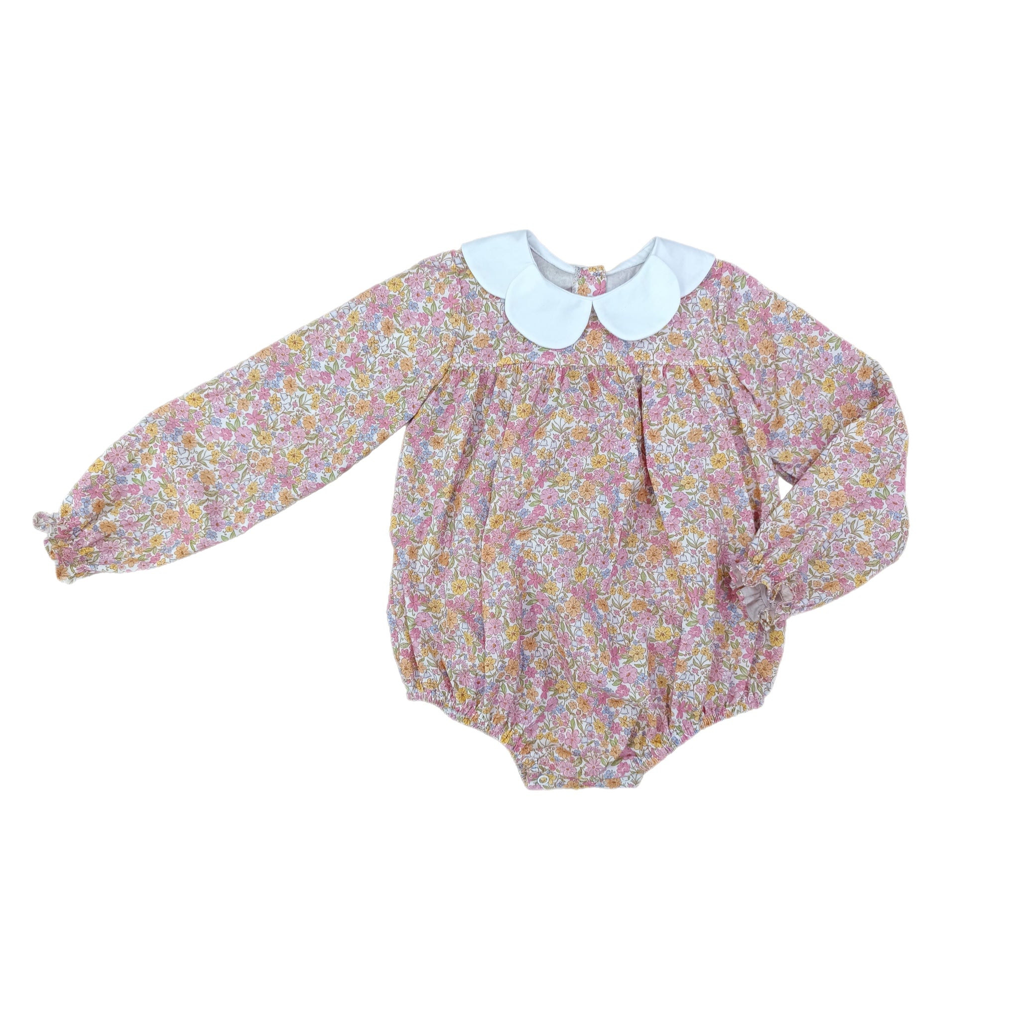 Fall Floral Scallop Collar Bubble
